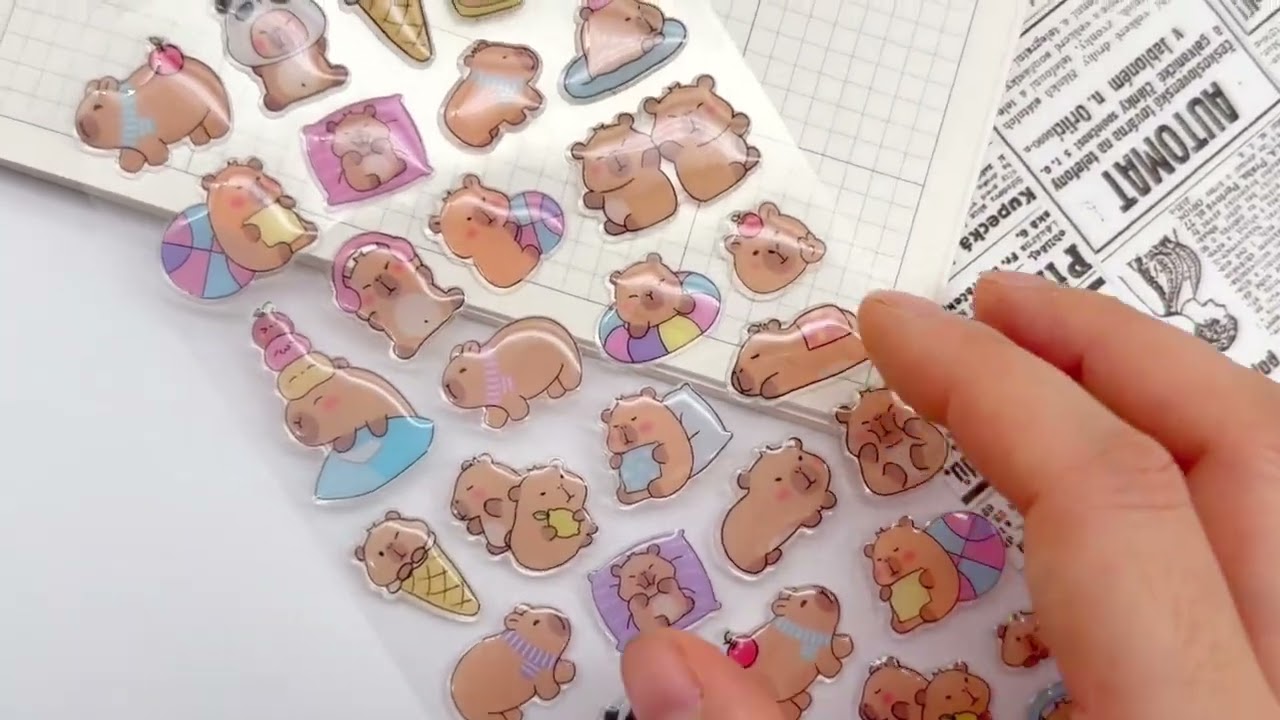 Hot Sale 3D Phone Sticker Sheets Printing High Quality Customized Epoxy Doming Gel Stickers 🎈