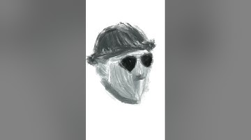 Digital portrait in Procreate with iPad Air 4th gen and second Gen aPencil