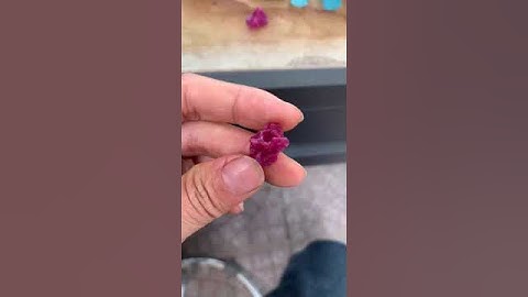 khối tinh thể ruby Yên Bái #gemstone #ruby #gem 13.2ct #jade