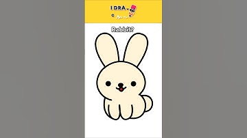 Rabbit Drawing Easy #art #draw #drawing #shorts #shortsfeed