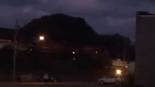 Fast CSX Train Roars by at Night