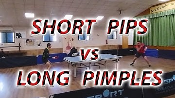 SHORT PIPS vs LONG PIMPLES  🏓⚔🏓 TABLE TENNIS MATCH