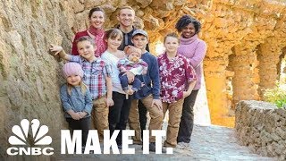 How This Family Of 9 Can Afford To Travel The World Year-Round | CNBC Make It.