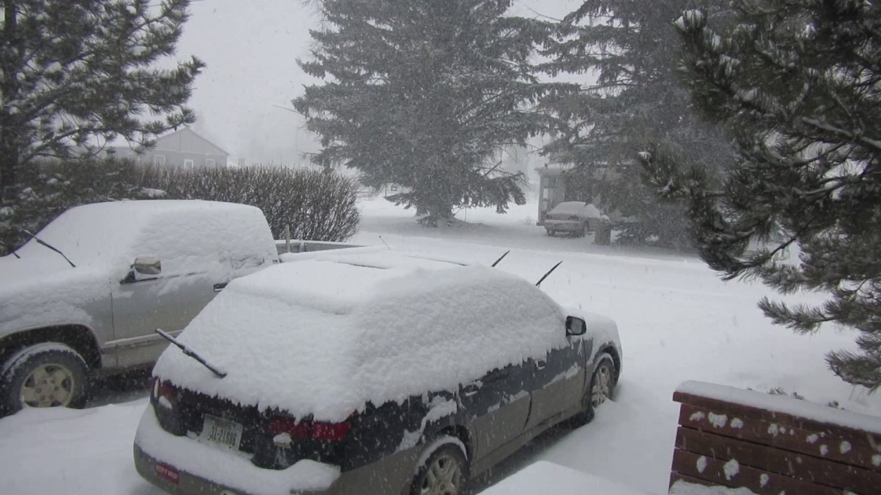 snowing in choteau, montana, february 2017 YouTube