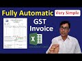 How To Create GST Invoice In Excel || Fully Automatic Invoice || Multi Rate GST invoice in excel