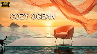 Golden Sunset Ocean Lounge 🌊 | Cozy Luxury Lounge Music & Relaxing Jazz Ambience (4K, No Ads) screenshot 5