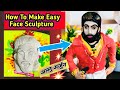 Easy Face Sculpture|Face kaise banaye clay se|Alluarjun Face Making|मूर्ति का चेहरा|pushpa2/pushpa3