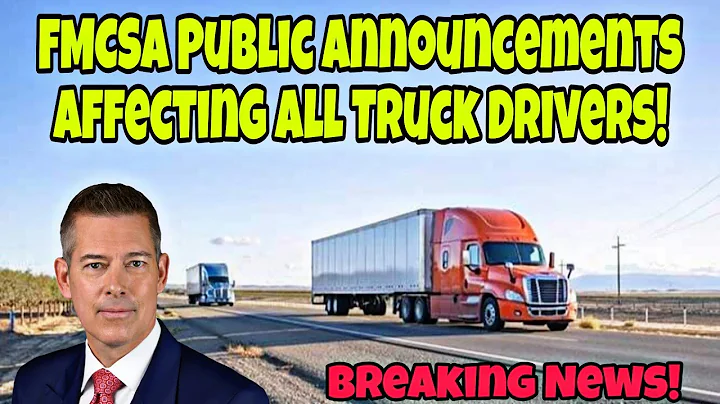 FMCSA Public Announcement Affecting All Truck Drivers! Major Blitz! Letter To FMCSA!