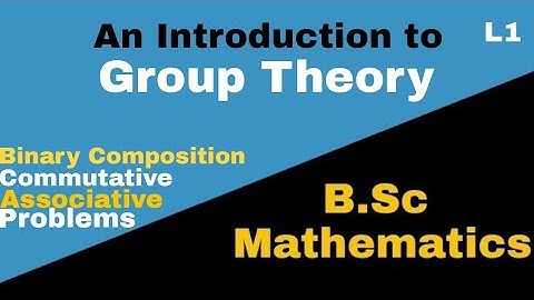 An Introduction to Group Theory-I|Abstract Algebra|L1||Aasan Mathematics Siksha