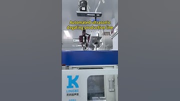 Application of ultrasonic degating machines in automated production lines