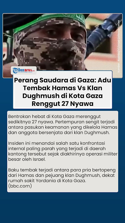 Konflik Internal Membara di Gaza: Perang Antara Hamas dan Klan Dughmush Renggut Puluhan Jiwa