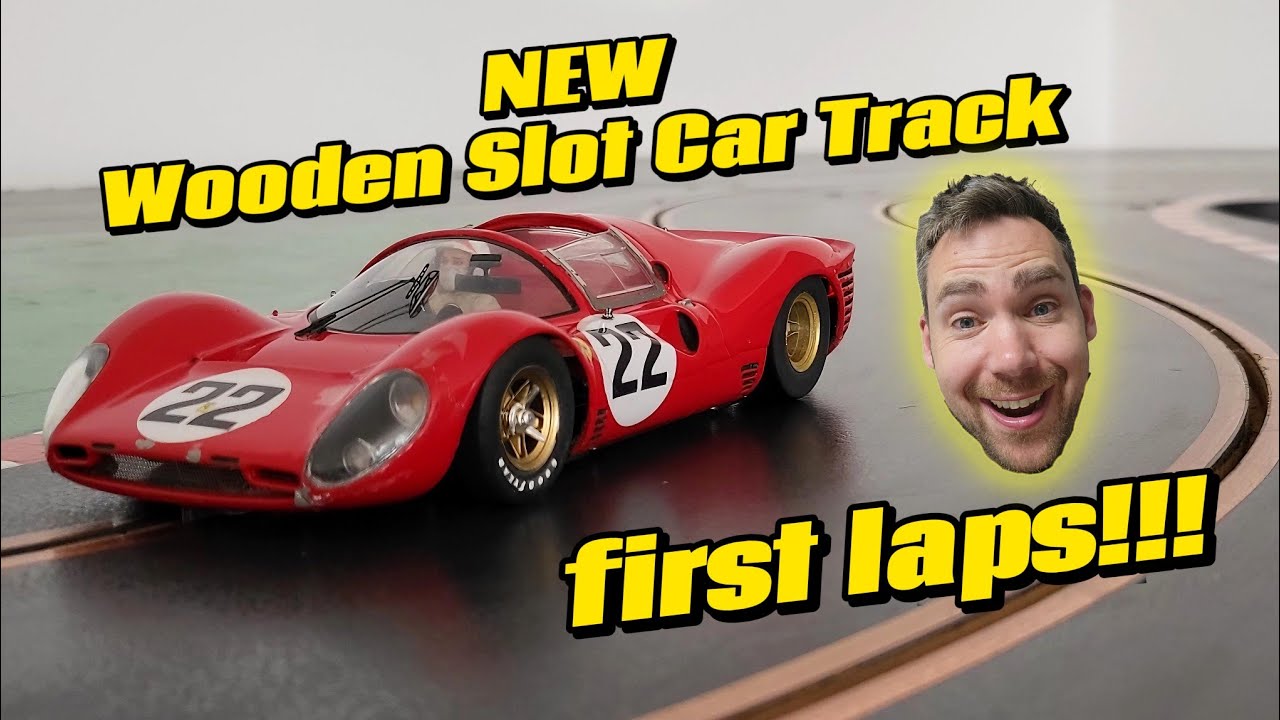 NEW built up Wooden Slot Car Track at Niemas Racecars🏁 