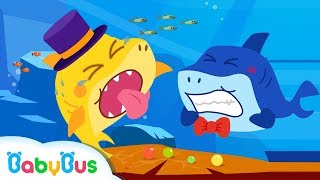 baby shark eats sour candy shark family loves candy baby shark story babybus