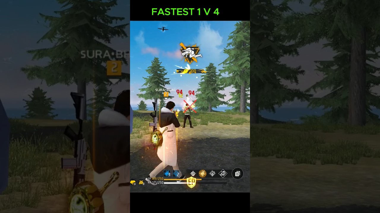 World record Fastest 1 v 4 squad clutch 