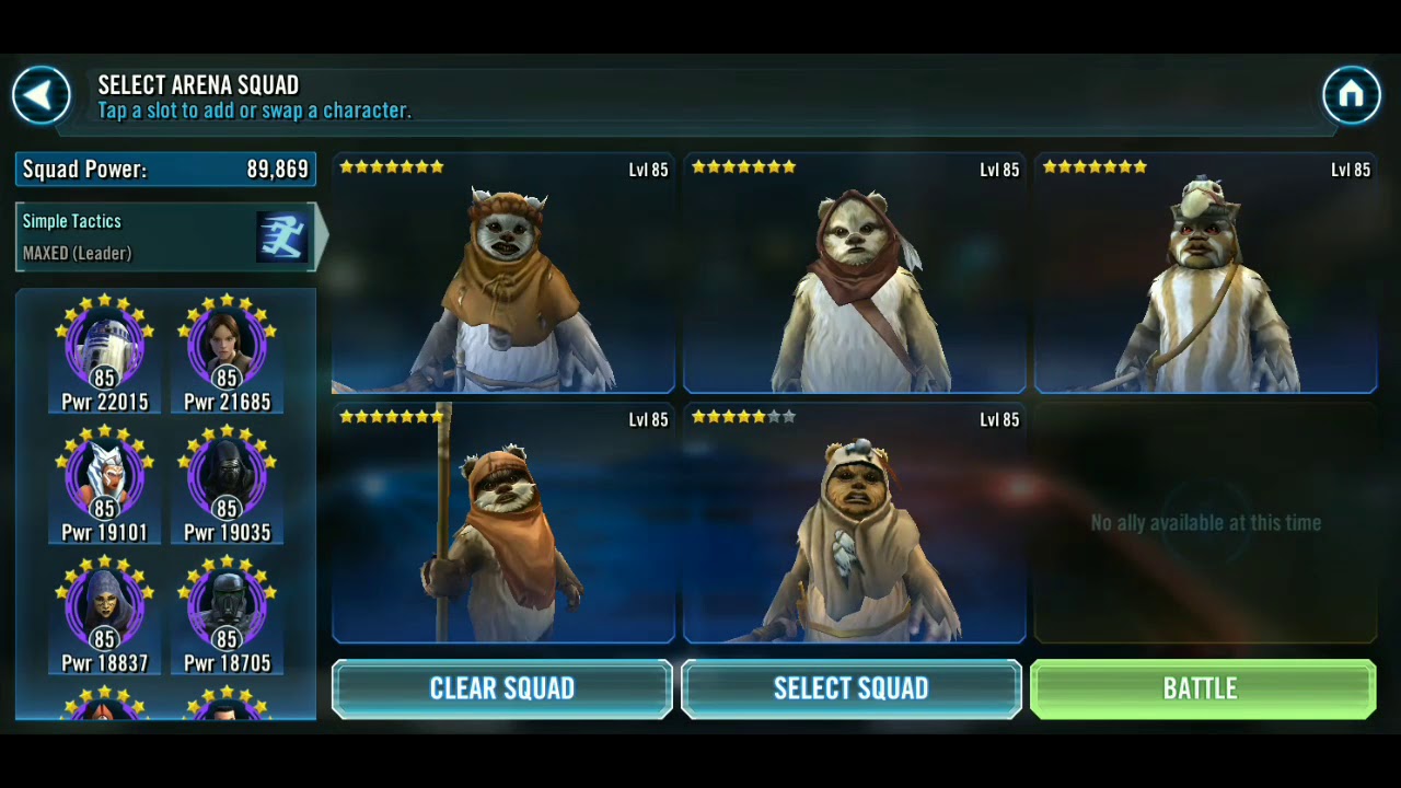 メタptと戦えるイウォーク Star Wars Galaxy Of Heroes スター ウォーズ 銀河の英雄 攻略 考察