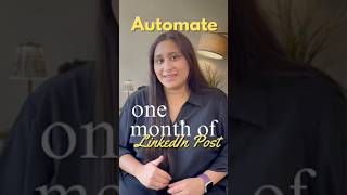 Automate Your LinkedIn Posts in 3 Simple Steps ⚡ #AItools #ChatGPT #Productivity #Automation