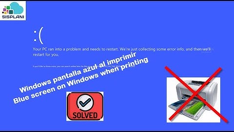 Blue screen when printing on Windows - Solved