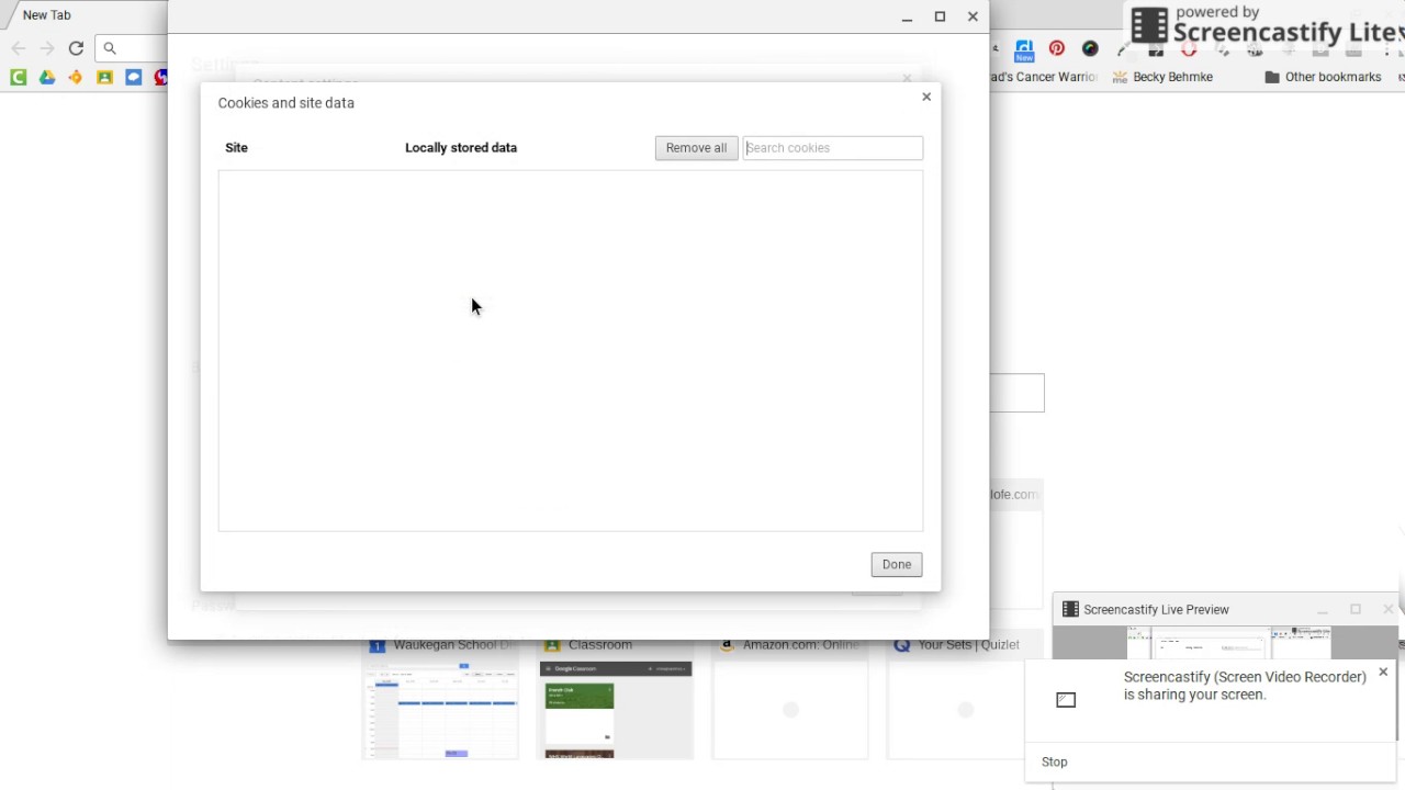 EMC Passport How to clear cookies from a Chromebook YouTube