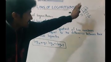 logarithm countdown book 8 chapter 6 part 4 Second law of logarithm
