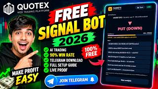 Free Quotex Signal Bot 2026 🤖 | AI Trading Signals + Telegram Download
