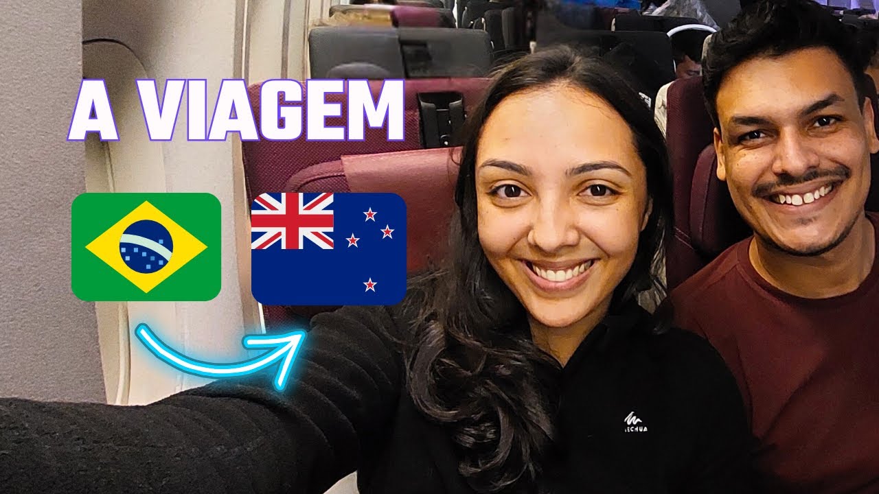 CHEGAMOS! 🇳🇿 A Longa Viagem do Brasil para a Nova Zelândia (Vlog de Bordo)