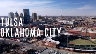 4K Drone Footage - Tulsa and Oklahoma City, OK