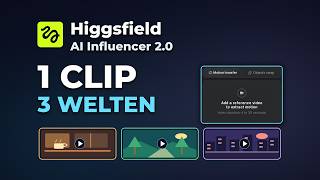 Ein Clip, drei Szenen: Higgsfield AI Influencer 2.0 mit Genjutsu