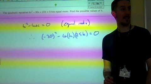 C1 Discriminant question Jan 2010 q10