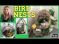 Craft bird nests |  Spring decorations DIY | String Egg