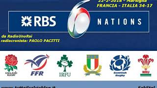 Il 6 Nazioni alla radio: Francia-Italia 34-17 (22-2-2018)