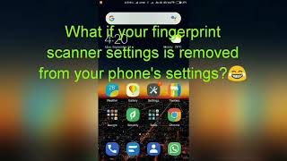 What to do if fingerprint sensor setting is missing from Phones settings✓✓🔥🔥🔥🔥 screenshot 3