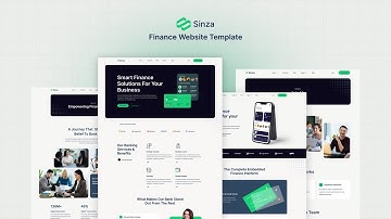 Sinza - Finance Website Template / The Perfect Template for Finance Websites
