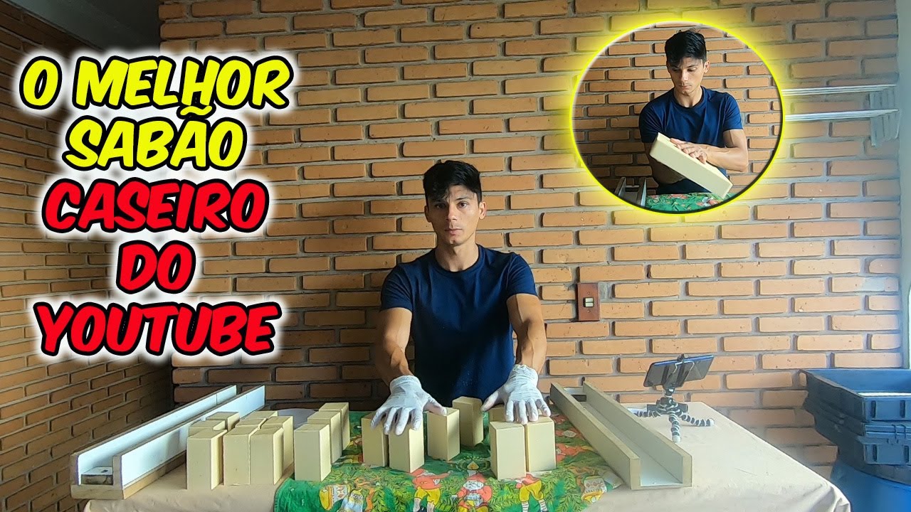 SABÃO CASEIRO COM ÓLEO E SODA 99%