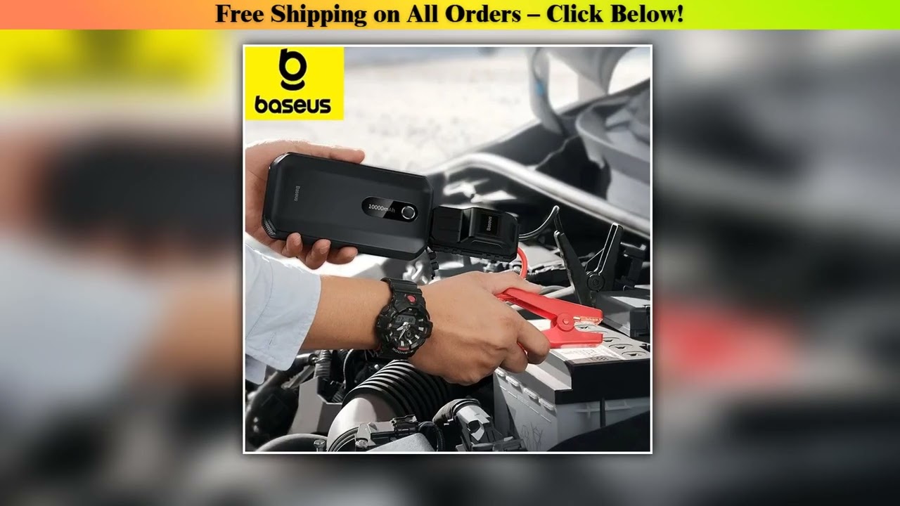 Baseus Car Jump Starter Starting Device 1000A Jumpstarter Auto Buster Emergency Booster 12V Car Jum