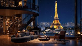 Paris Romantic Jazz | Cozy Apartment Overlooking the Eiffel Tower & Soft Jazz for Deep Sleep screenshot 5