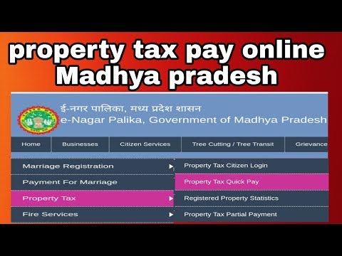 Property tax pay online mp !! Nagar nigam property tax pay madhya pradesh !!