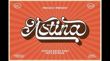 Astina Retro Script Font