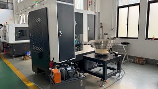 Custom CNC chamfer machine for pipe double head chamfering and length measurement 