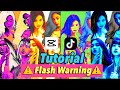 FLASH WARNING TIKTOK Trending CAPCUT TUTORIAL | Easy Capcut Tutorial