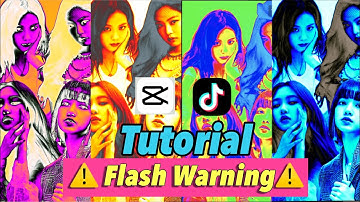 FLASH WARNING TIKTOK Trending CAPCUT TUTORIAL | Easy  Capcut Tutorial
