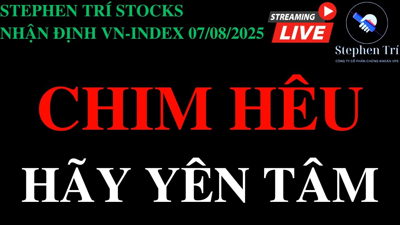 🔴VN-INDEX 07/08/2025: Hô sập thêm 6 tháng nữa cũng đúng thôi