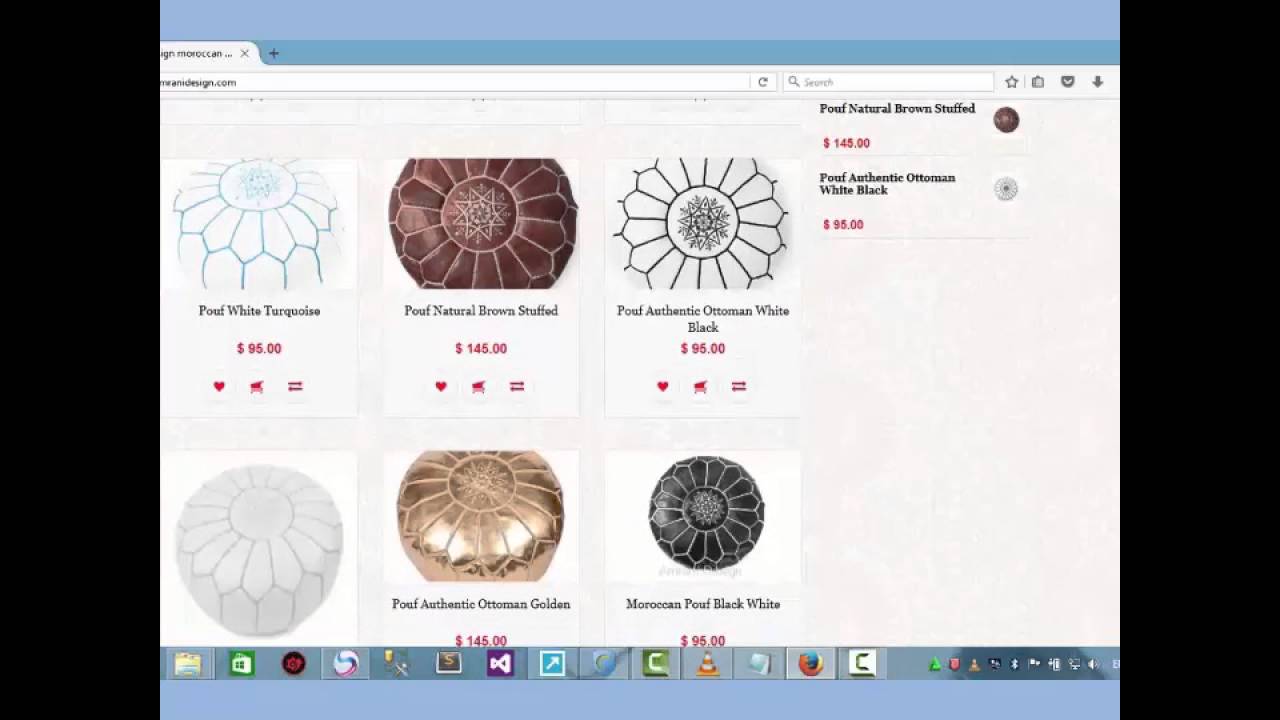 leather pouf  made in morocco( and how to buy it)