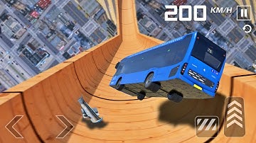 Bus Stunt Simulator - Impossible Bus Stunt - Best Android Gameplay