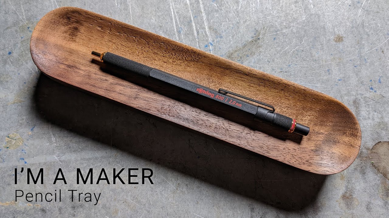 Modern Wooden Pencil Tray YouTube