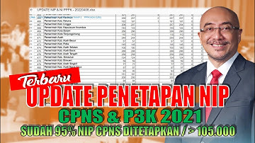 TERBARU ❗ UPDATE PENETAPAN NIP CPNS & P3K 2021 | 95% NIP CPNS Ditetapkan ✅