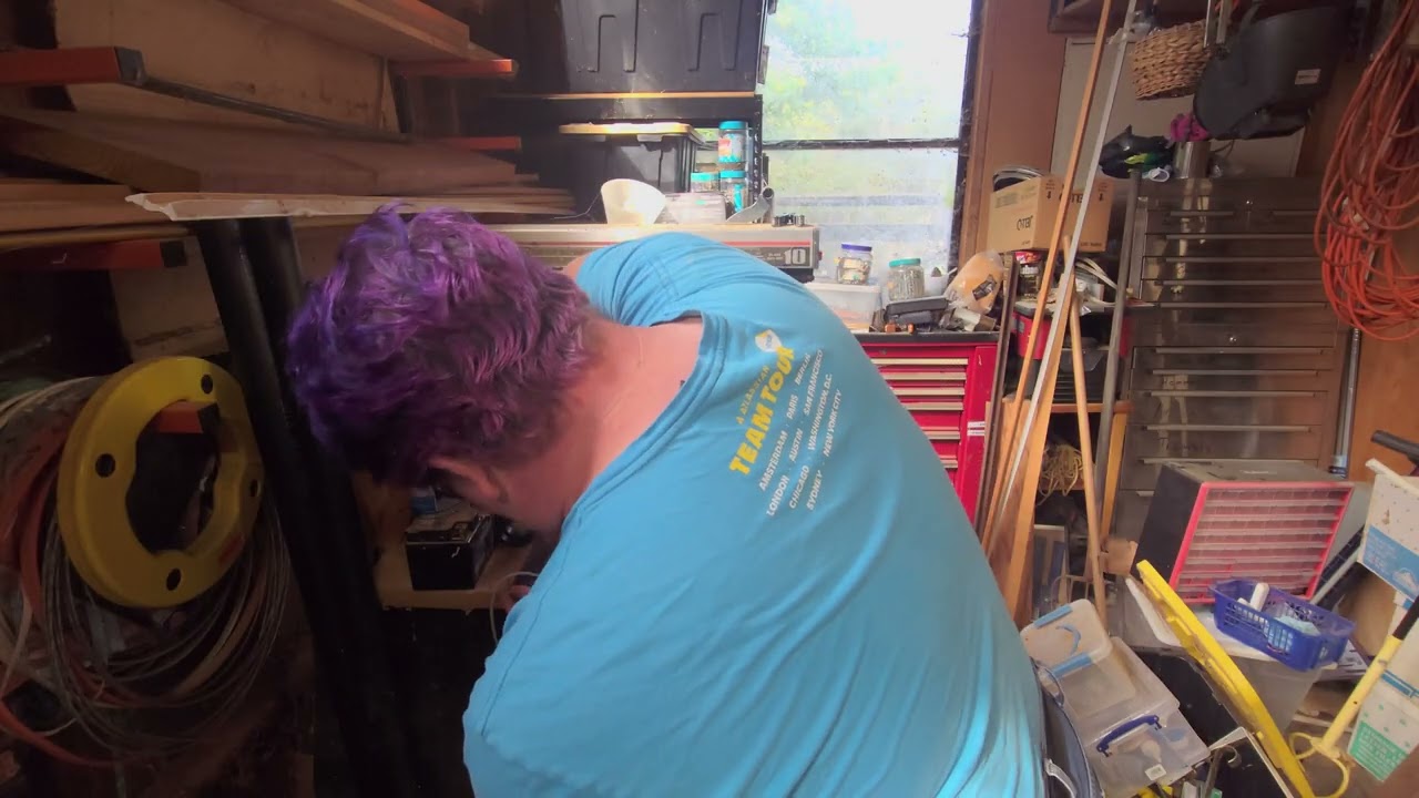 How to repair a ripped window screen.