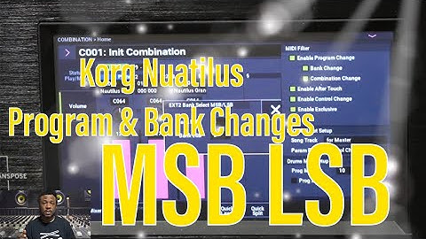Korg Nautilus: Master Controller to  send patch changes to your entire rig!!! (Program & Bank)
