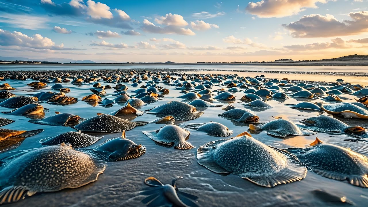 Xiao Zhang Went To The Beach And Picked Up A Lot Of Octopuses And Scallops. She Became Rich!