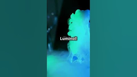 Discover how a waterfall turns glowing using a chemical reaction with Luminol!#Chemistry