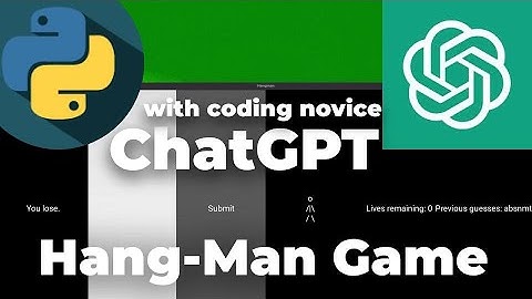 Making Hangman Game with Python & ChatGPT